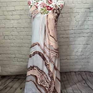 NWT Marble Maxi Dress